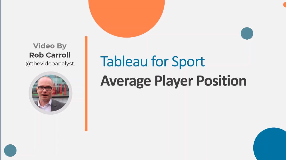 Tableau Sport Average Player Positions Mapped