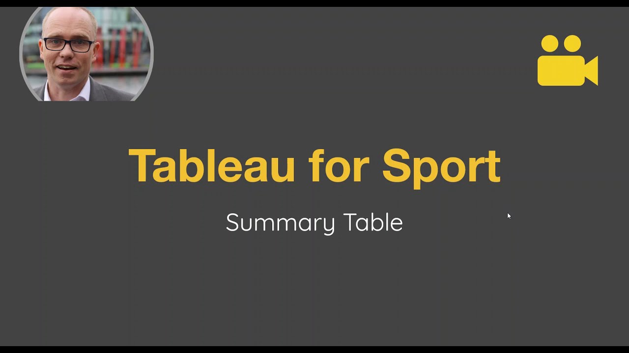 Tableau Summary Table