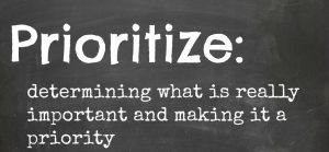 prioritize
