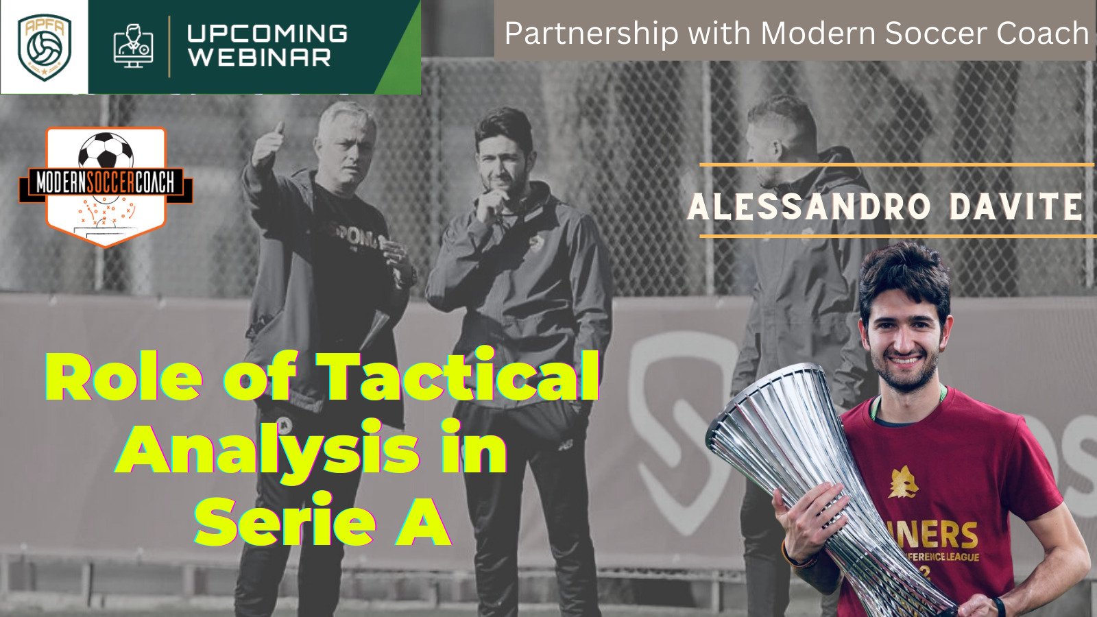 APFA & Modern Soccer Coach – Tactical Analysis in Serie A with Alessandro Davite